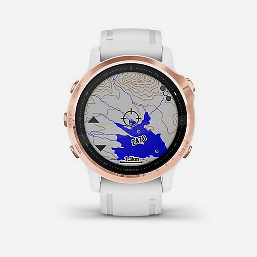 Montre GPS Fenix 6S Pro ROSE GOLD avec bracelet BLANC GARMIN Soldes En Ligne - -8