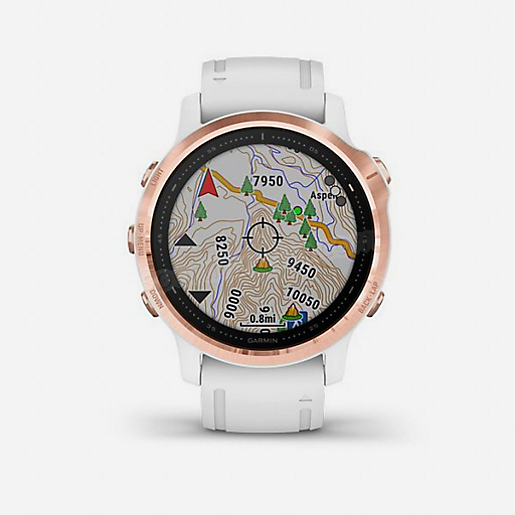 Montre GPS Fenix 6S Pro ROSE GOLD avec bracelet BLANC GARMIN Soldes En Ligne - -4