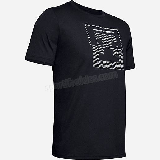 T shirt manches courtes homme Inverse Box Logo UNDER ARMOUR Soldes En Ligne - -0
