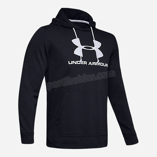 Sweatshirt à capuche homme Sportstyle Terry Logo UNDER ARMOUR Soldes En Ligne - -0
