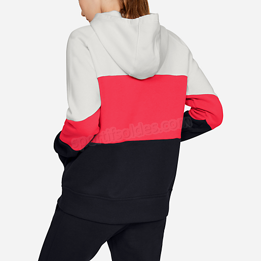 Sweatshirt à capuche femme Rival Fleece Color Block Hoodie UNDER ARMOUR Soldes En Ligne - -0