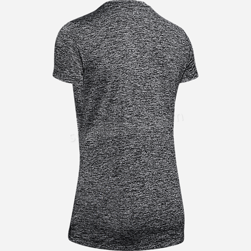 T shirt manches courtes femme col V Tech™ Twist UNDER ARMOUR Soldes En Ligne - -1