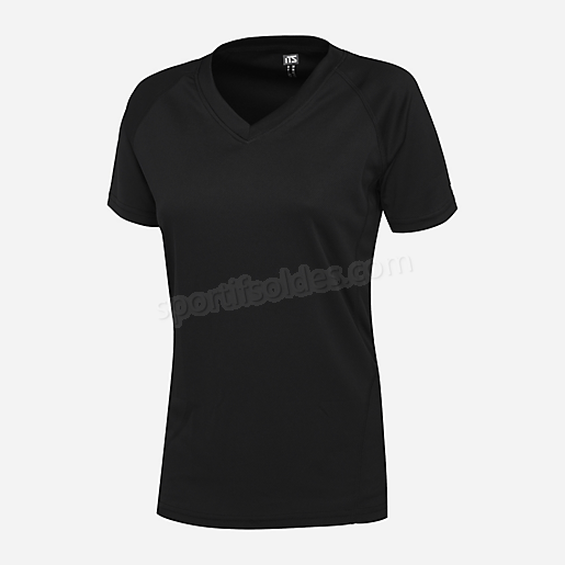 T shirt de running manches courtes femme Natalia V NOIR ITS Soldes En Ligne - -0