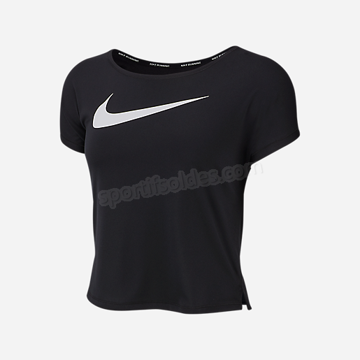 T shirt de running manches courtes femme Swoosh NIKE Soldes En Ligne - -0