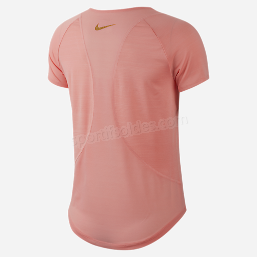 T shirt de running manches courtes femme 10K Glam NIKE Soldes En Ligne - -1