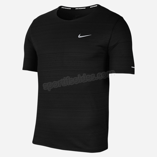 T shirt manches courtes de running homme Dri Fit Miler NIKE Soldes En Ligne - -0