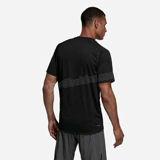 T shirt de training manches courtes homme FreeLift Sport NOIR ADIDAS Soldes En Ligne - -4