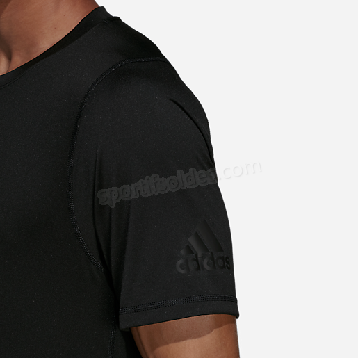 T shirt de training manches courtes homme FreeLift Sport NOIR ADIDAS Soldes En Ligne - -1