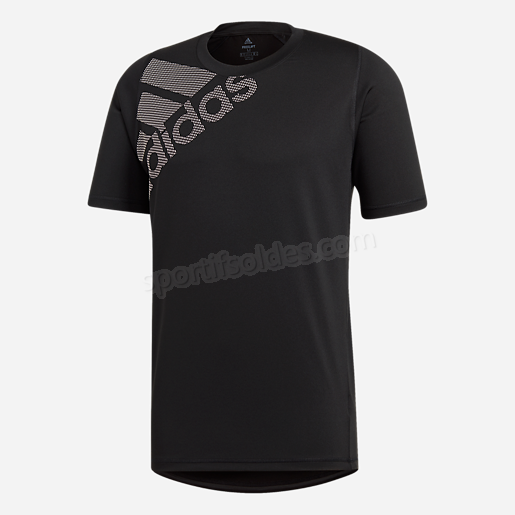 T shirt de training manches courtes homme FreeLift Sport NOIR ADIDAS Soldes En Ligne - -0