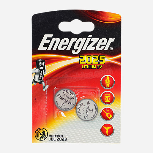 Batterie pile mini lithium 2Cr2025 blister X2 NOIR ENERGIZER Soldes En Ligne - -0