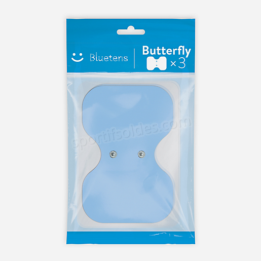 Pack de 3 électrodes format papillon BLEU BLUETENS Soldes En Ligne - -2