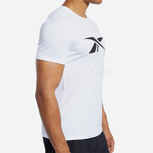 T shirt manches courtes homme Wor Poly Graphic BLANC REEBOK Soldes En Ligne - -5