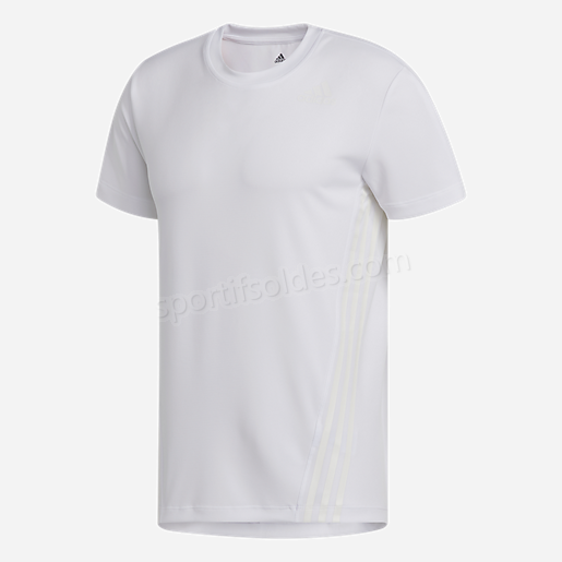 T shirt manches courtes homme Aero 3S Tee BLANC ADIDAS Soldes En Ligne - -0