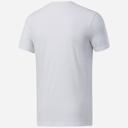 T shirt manches courtes homme Gs Stacked Tee BLANC REEBOK Soldes En Ligne - -0