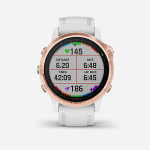 Montre GPS Fenix 6S Pro ROSE GOLD avec bracelet BLANC GARMIN Soldes En Ligne