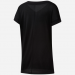 T shirt de training manches courtes femme Workout Ready Supremium Detail NOIR REEBOK Soldes En Ligne - 0