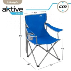 AKTIVE - Chaise De Camping Avec Porte-Gobelet -Magasin De Sport aktive chaise de camping avec porte gobelet 5