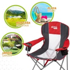 AKTIVE - Chaise De Camping XL Avec Porte-Gobelet -Magasin De Sport aktive chaise de camping xl avec porte gobelet 4