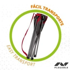 AKTIVE - Chaise Pliante Camping 64,50x49,50x82 Cm, Gris Foncé Et Rouge -Magasin De Sport aktive chaise pliante camping 6450x4950x82 cm gris fonce et rouge 3