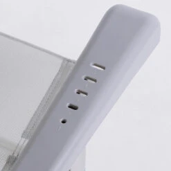 AKTIVE - Chaise Pliante Haute Avec Dossier Haut Réglable 5 Positions, Gris -Magasin De Sport aktive chaise pliante haute avec dossier haut reglable 5 positions gris 5