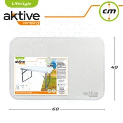 AKTIVE - Table Pliante . Table Basse Blanche En Aluminium - 40x60x40 Cm -Magasin De Sport aktive table pliante table basse blanche en aluminium 40x60x40 cm 4