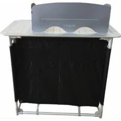 BAYASUN Meuble De Cuisine 4 Étagères Pieds Réglables Gris -Magasin De Sport bayasun meuble de cuisine 4 etageres pieds reglables gris 4