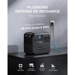 BLUETTI Générateur Électrique Solaire AC180 Avec Panneau Solaire PV200 10 BLUETTI Générateur Électrique Solaire AC180 Avec Panneau Solaire PV200 -Magasin De Sport bluetti generateur electrique solaire ac180 avec panneau solaire pv200 3