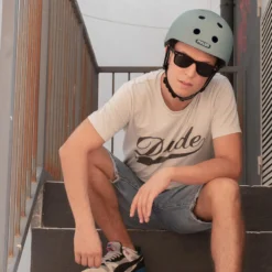 Casque De Vélo Urbain - MELON - Posh Kaki -Magasin De Sport casque de velo urbain melon posh kaki 2