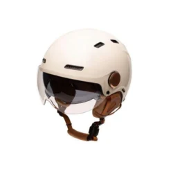 Casque Urbain Jet Cadence Crème Avec Visière