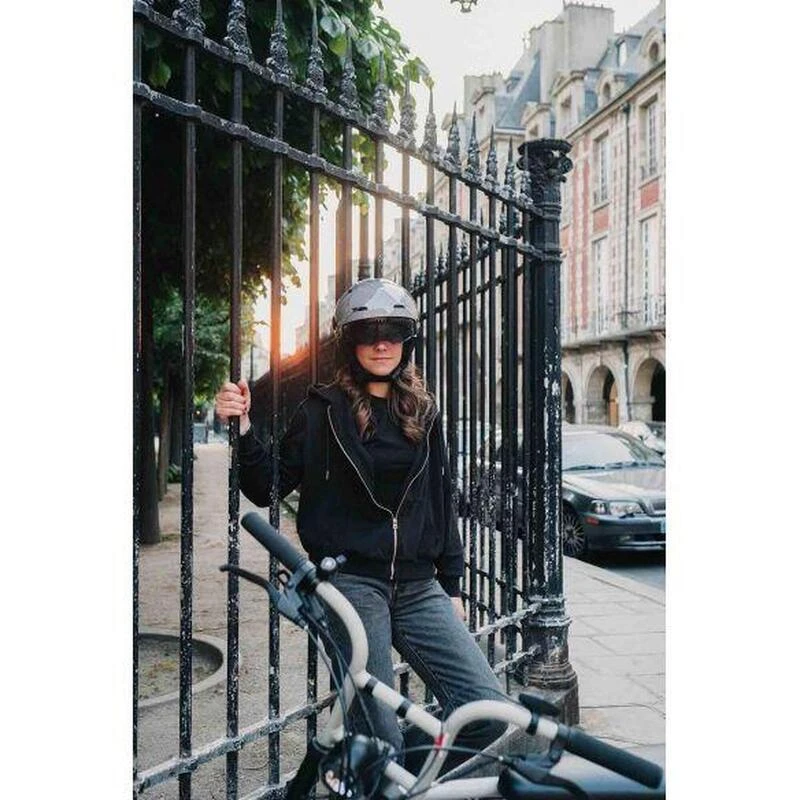 Casque Urbain Jet Cadence Crème Avec Visière 4 Casque Urbain Jet Cadence Crème Avec Visière – Image 4