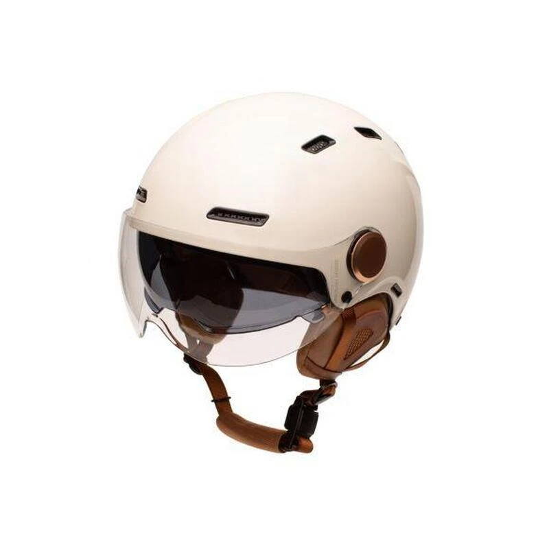Casque Urbain Jet Cadence Crème Avec Visière 1 Casque Urbain Jet Cadence Crème Avec Visière