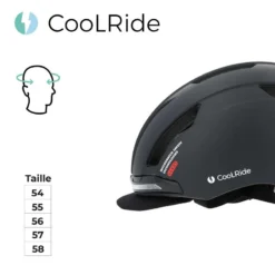 Casque Vélo Adulte Avec LED 52-58 Cm Multisport Noir Avec Visère Intégrée -Magasin De Sport casque velo adulte avec led 52 58 cm multisport noir avec visere integree 5