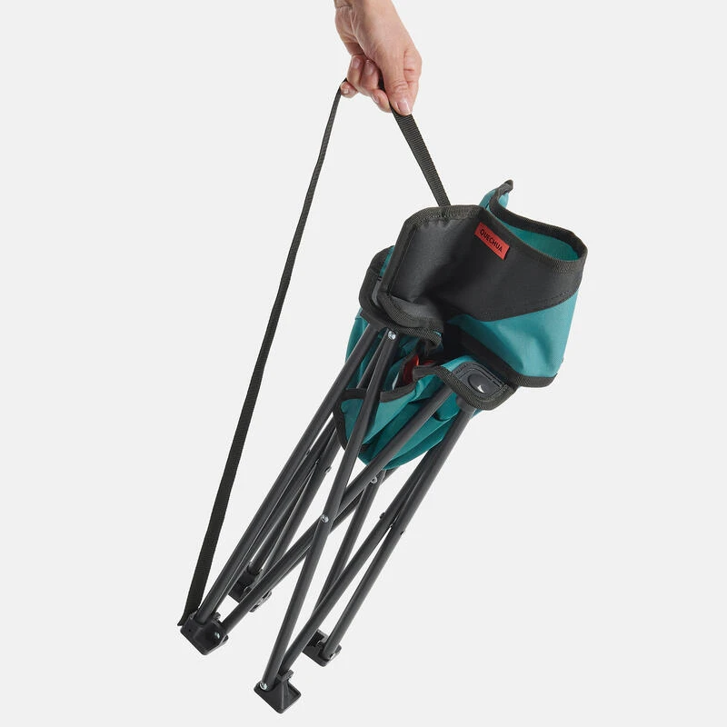 Quechua CHAISE BASSE PLIANTE DE CAMPING MH100 Bleue 3 Quechua CHAISE BASSE PLIANTE DE CAMPING MH100 Bleue – Image 3