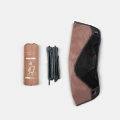 Quechua CHAISE BASSE PLIANTE DE CAMPING MH500 MARRON -Magasin De Sport chaise basse pliante de camping mh500 marron 2