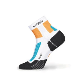 CHAUSSETTES DE RUNNING RUN900 X BLANC/ORANGE -Magasin De Sport chaussettes de running run900 x blancorange 2