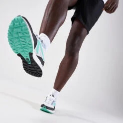 Kalenji CHAUSSURE DE RUNNING HOMME RUN ACTIVE GRIP BLANC VERT -Magasin De Sport chaussure de running homme run active grip blanc vert 9