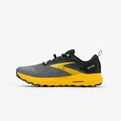 CHAUSSURE DE RUNNING TRAIL HOMME BROOKS RUNNING CASCADIA 17 JAUNE ET GRIS -Magasin De Sport chaussure de running trail homme brooks running cascadia 17 jaune et gris 2