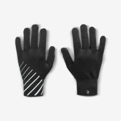 GANTS DE RUNNING ENFANT - KIPRUN WARM NOIR