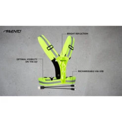 AVENTO Gilet De Sport à Led - Rechargeable - Jaune Fluo - Gilet De Sécurité -Magasin De Sport gilet de sport a led rechargeable jaune fluo gilet de securite 6
