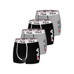 Fila Lot De 4 Boxers Coton Homme FU5040 Uni