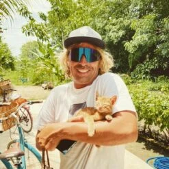 Lunettes De Soleil De Sport Ai1 Noir Mat, CX BLEU - Cat.3 - MUNDAKA -Magasin De Sport lunettes de soleil de sport ai1 noir mat cx bleu cat3 mundaka 3