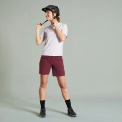 Rockrider MAILLOT MANCHES COURTES VELO VTT EXPL 500 FEMME LILAS 12 Rockrider MAILLOT MANCHES COURTES VELO VTT EXPL 500 FEMME LILAS -Magasin De Sport maillot manches courtes velo vtt expl 500 femme lilas 2