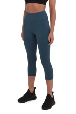 Mesdames Equilibrium Run / Yoga Capri Legging Avec Sac Latéral