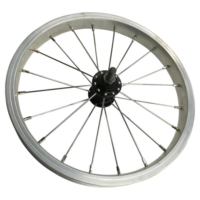 Roue Vélo Pliant Avant 14 Pouces Simple Paroi Argent Tilt 500 XS 1 Roue Vélo Pliant Avant 14 Pouces Simple Paroi Argent Tilt 500 XS