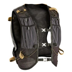 SAC DE TRAIL RUNNING MIXTE 10 L NOIR ET BRONZE - VENDU AVEC POCHE À EAU 1L -Magasin De Sport sac de trail running mixte 10 l noir et bronze vendu avec poche a eau 1l 3