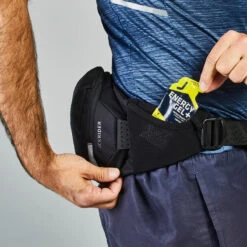 Rockrider SACOCHE BANANE HYDRATATION VTT FEEL NOIR 2L/0,25L Eau -Magasin De Sport sacoche banane hydratation vtt feel noir 2l025l eau 4