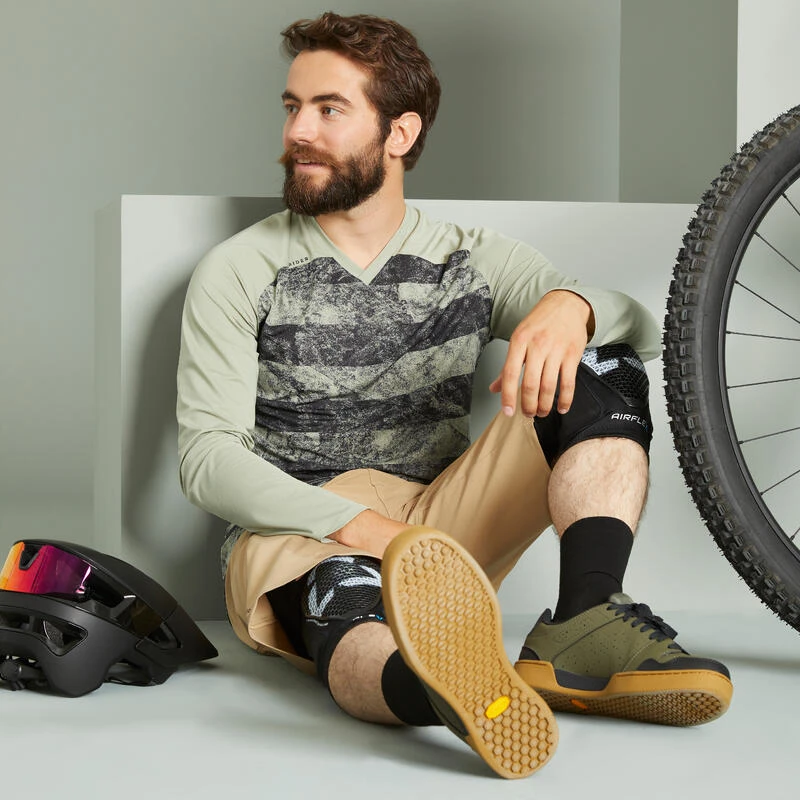 Rockrider SHORT VELO VTT ENDURO ALL MOUNTAIN BEIGE 5 Rockrider SHORT VELO VTT ENDURO ALL MOUNTAIN BEIGE – Image 5