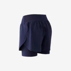 Rockrider SHORT VELO VTT EXPL 100 FEMME BLEU -Magasin De Sport short velo vtt expl 100 femme bleu 5