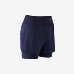 Rockrider SHORT VELO VTT EXPL 100 FEMME BLEU -Magasin De Sport short velo vtt expl 100 femme bleu 6