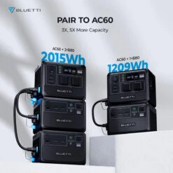 Station Électrique Portable BLUETTI AC60+B80+PV200,IP65 Générateur Solaire -Magasin De Sport station electrique portable bluetti ac60b80pv200ip65 generateur solaire 5